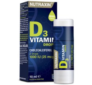 Nutraxin Vitamin D3 Drops Damla 10 ml