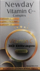 Newday Vitamin C Complex 30 Kapsül 8681227011639