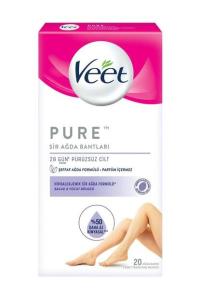 Veet Sir Ağda Bandı Pure Bacak ve Vücut Bölgesi 20'li 8690570553307