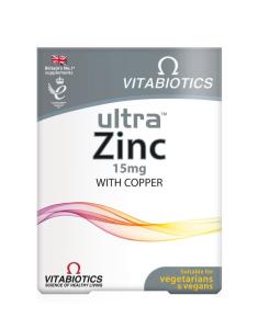Vitabiotics Ultra Zinc 15 mg With Copper 60 Tablet 5021265249763