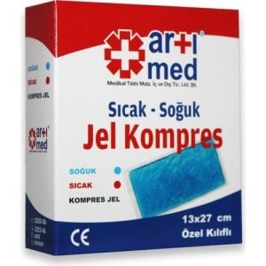 Artımed Sıcak Soğuk Jel Kompres Özel Kılıflı 13x27 cm 8680434323856