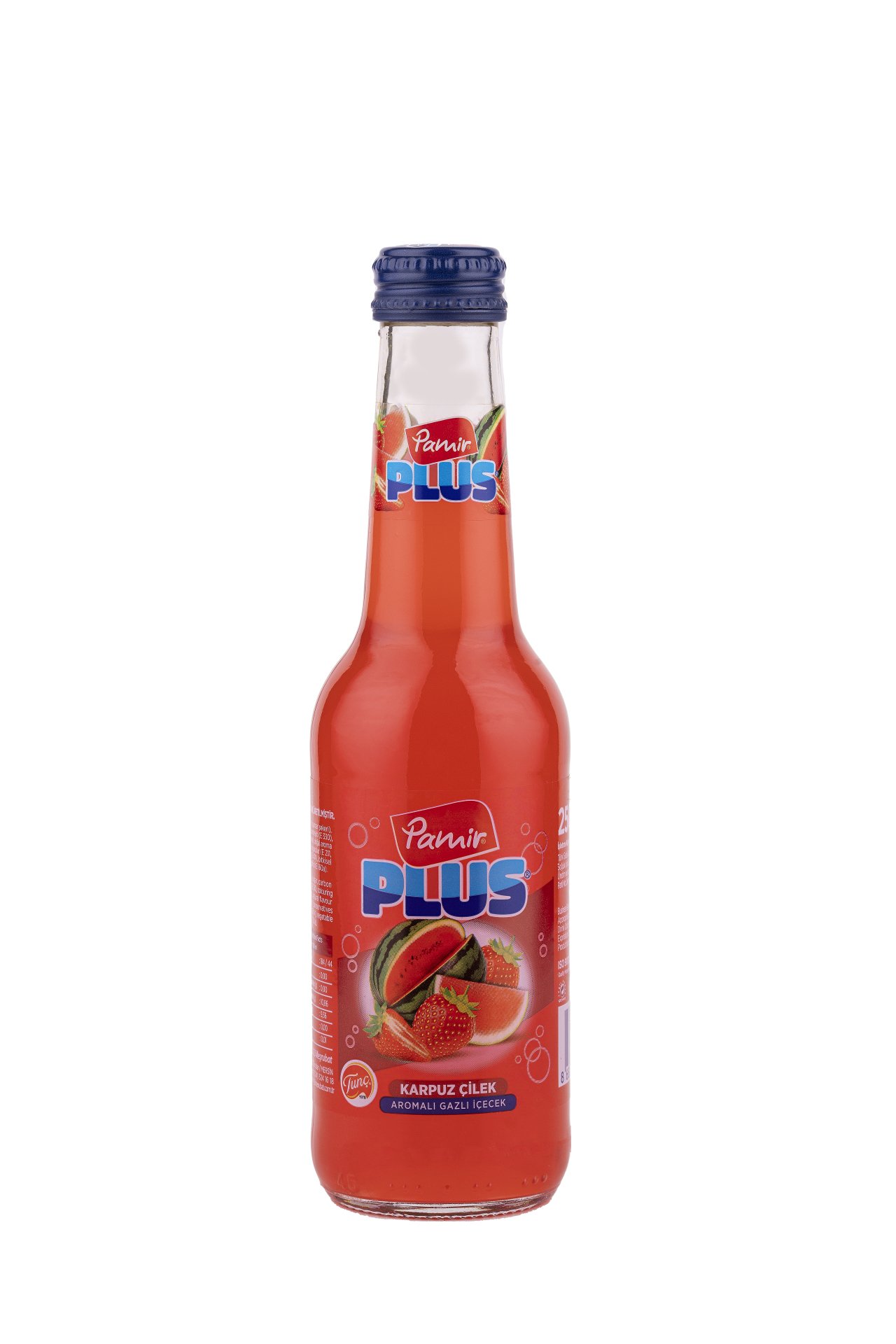 Pamir Plus Karpuz-Çilek 250 ml. 24 Adet CAM ŞİŞE