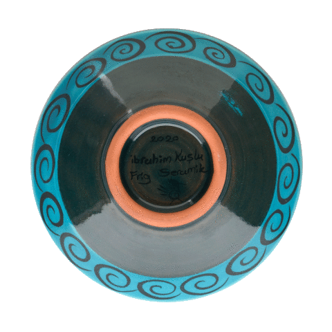 Selçuklu Stilize Bitki Motifli Kase (16cm)