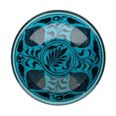 Selçuklu Stilize Bitki Motifli Kase (16cm)