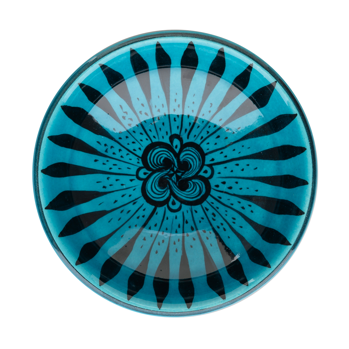 Selçuklu Radyal ve Çiçek Desenli Kase (16cm)