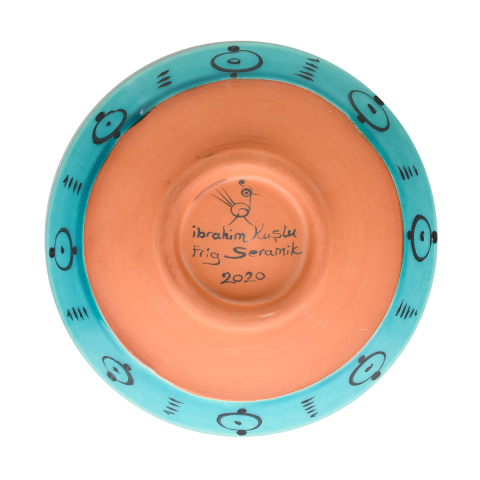 Selçuklu Stilize Bitki Motifli Kase (16cm)