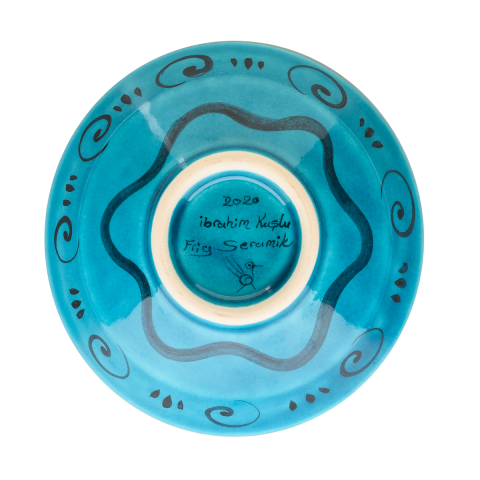 Selçuklu Radyal ve Çiçek Desenli Kase (16cm)