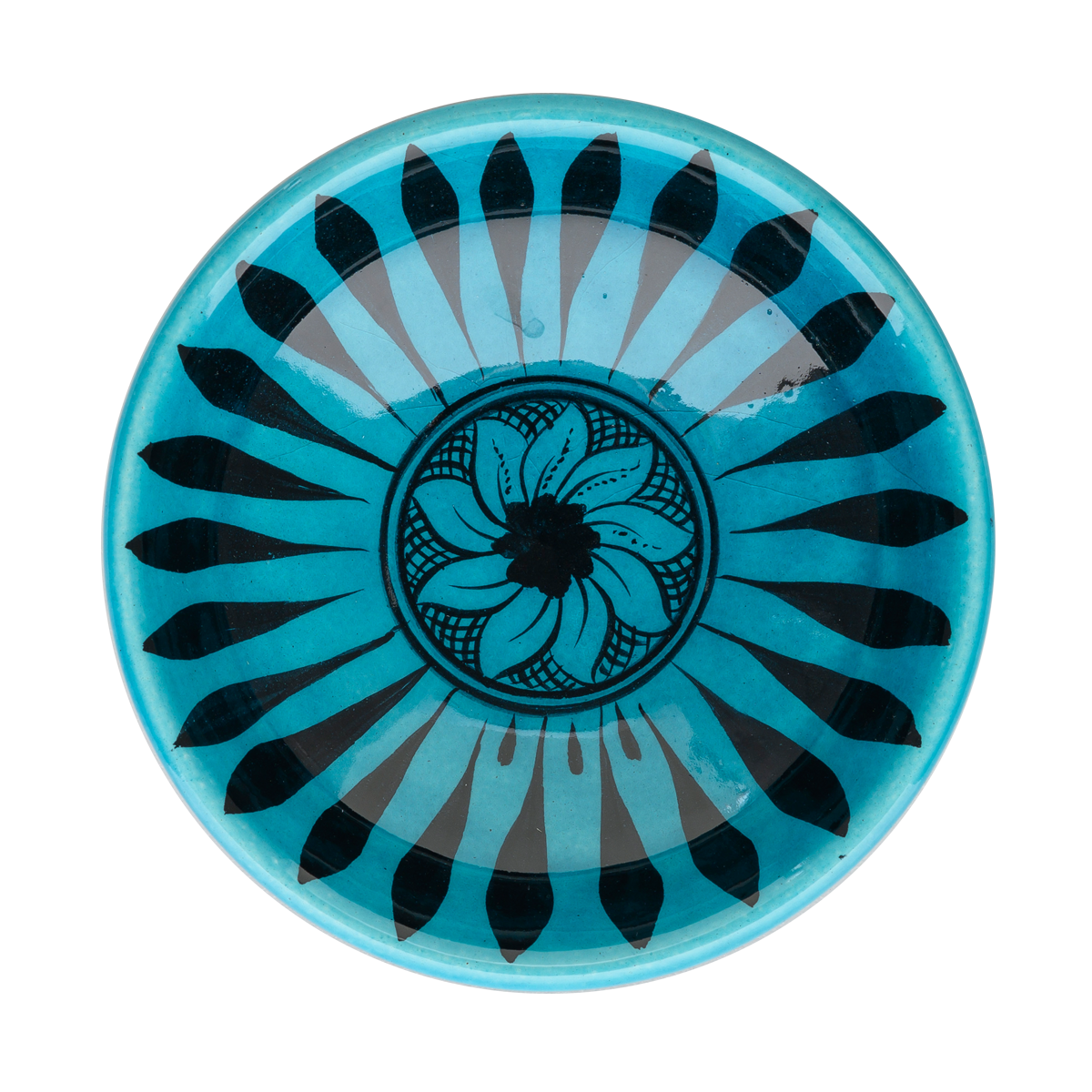 Selçuklu Radyal ve Çiçek Desenli Kase (16cm)