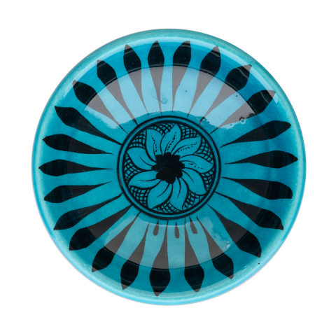 Selçuklu Radyal ve Çiçek Desenli Kase (16cm)