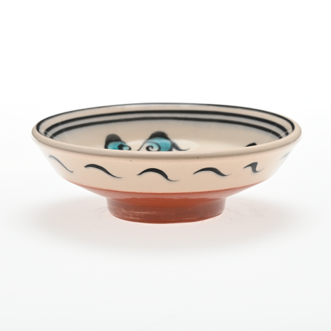 Beylikler Dönemi Stilize Çiçek Desenli Kase (16cm)