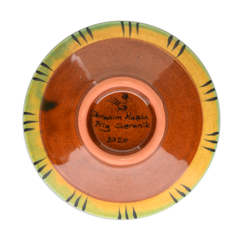 Selçuklu Stilize Bitkisel Motifli Kase (16cm)