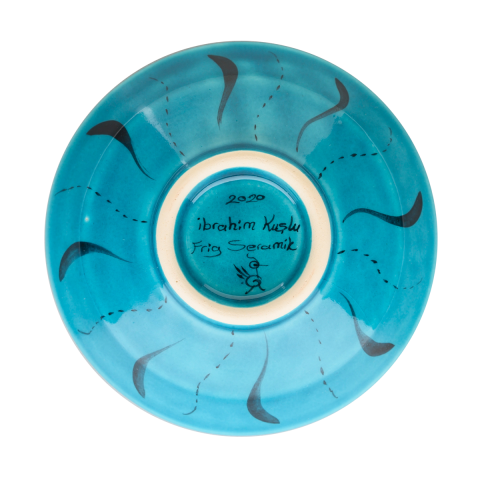 Selçuklu Radyal Desenli Kuşlu Kase (16cm)