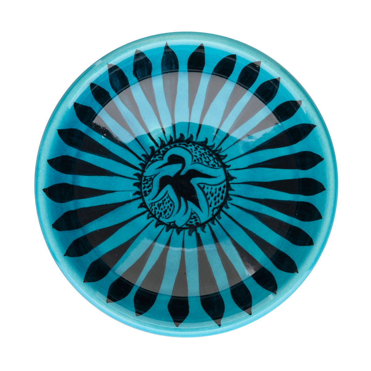 Selçuklu Radyal Desenli Kuşlu Kase (16cm)