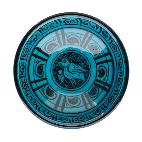 Selçuklu Stilize Yaprak ve Kuş Desenli Kase (16cm)