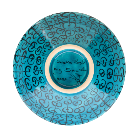 Selçuklu Stilize Yaprak ve Kuş Desenli Kase (16cm)