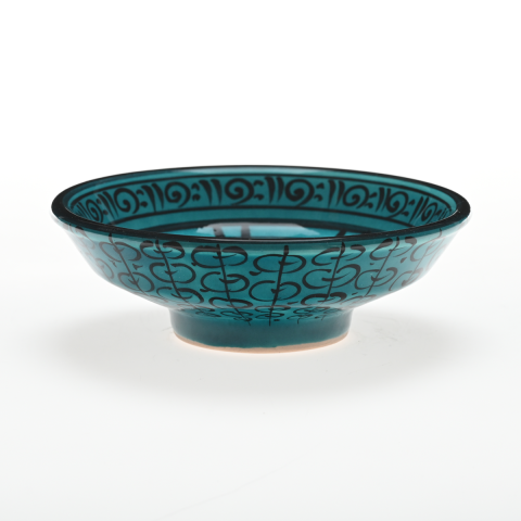 Selçuklu Stilize Yaprak ve Kuş Desenli Kase (16cm)