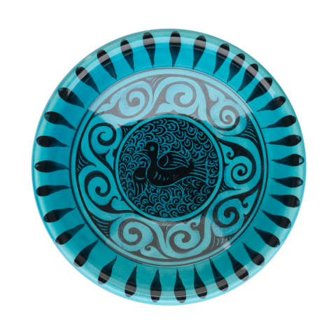 Selçuklu Kuş ve Geometrik Desenli Kase (16cm)