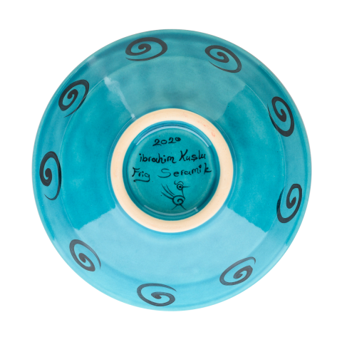 Selçuklu Kuş ve Geometrik Desenli Kase (16cm)