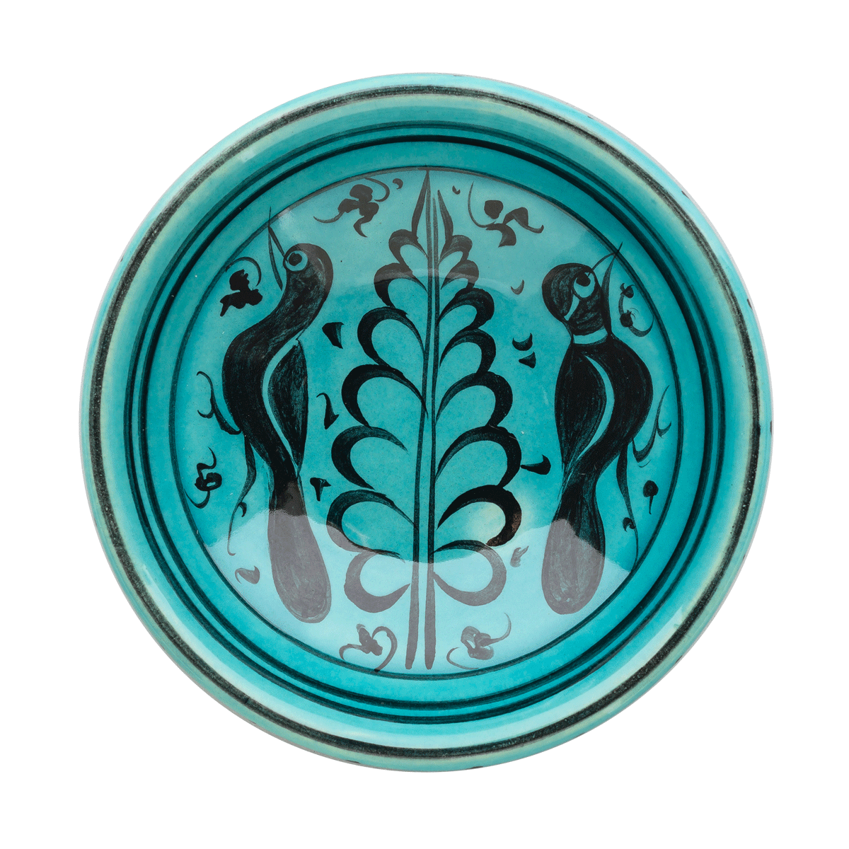 Selçuklu Hayat Ağaçlı Çift Kuşlu Kase (16cm)