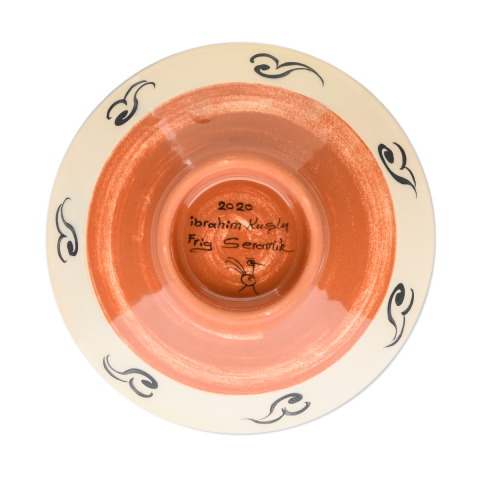 Selçuklu Stilize Figüratif Çukur Kase (16cm)