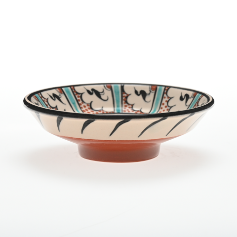 Selçuklu Stilize Kuş Desenli Figüratif Kase (16cm)