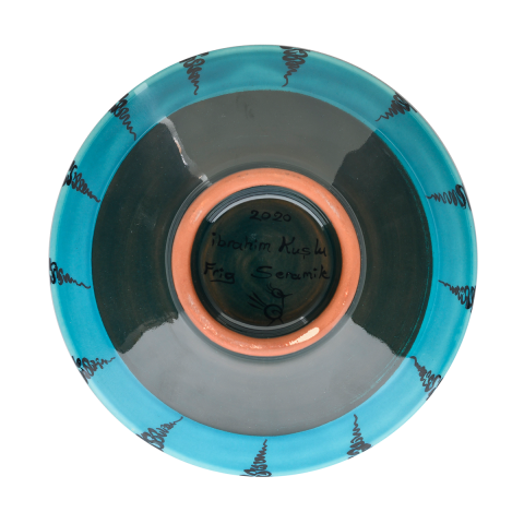 Selçuklu Bitkisel Motifli Kuşlu Kase (16cm)