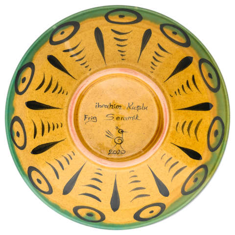 Selçuklu Stilize Geyik Motifli Kase (22cm)