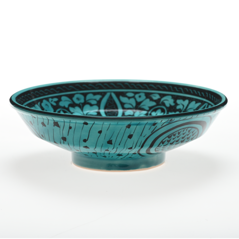 Selçuklu Doğa Tasvirli Kuş Desenli Kase (22cm)