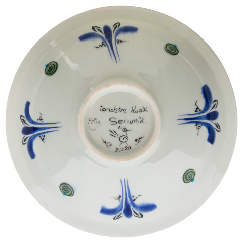 Beylikler Dönemi Kuş Motifli Radyal Tabak 23cm