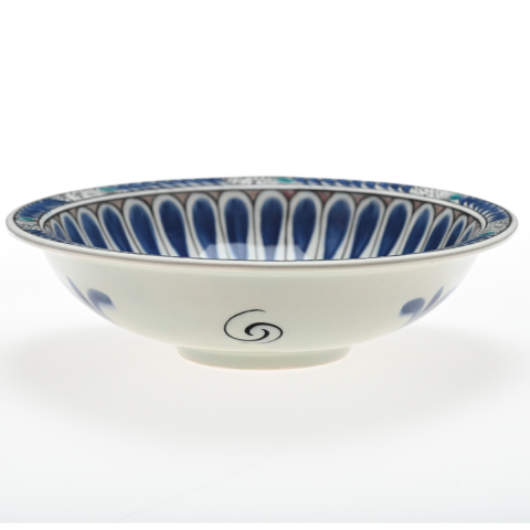 Beylikler Dönemi Radyal ve Balık Desenli Tabak 23cm