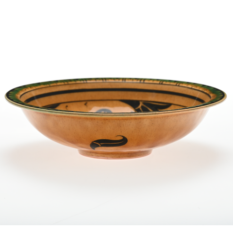 Selçuklu Harpy Figürlü Sarı Çukur Tabak (23cm)