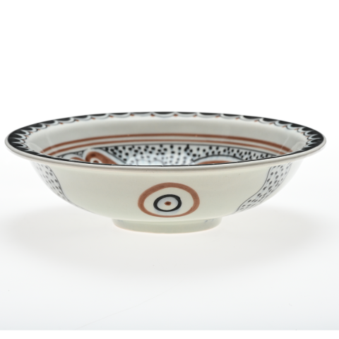 Selçuklu Stilize Kartal Desenli Çukur Tabak (23cm)