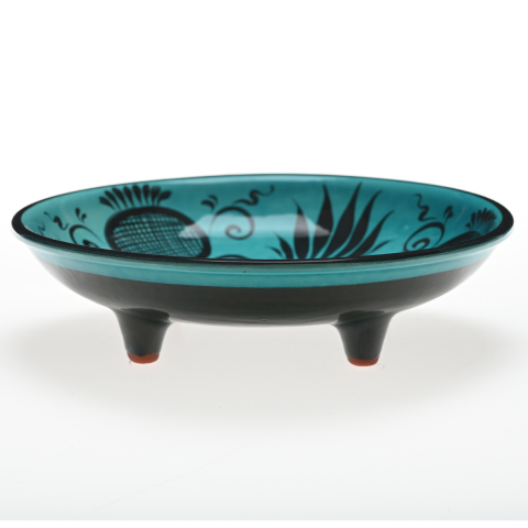 Beylikler Dönemi Yaprak ve Nar Desenli Tabak (23cm)