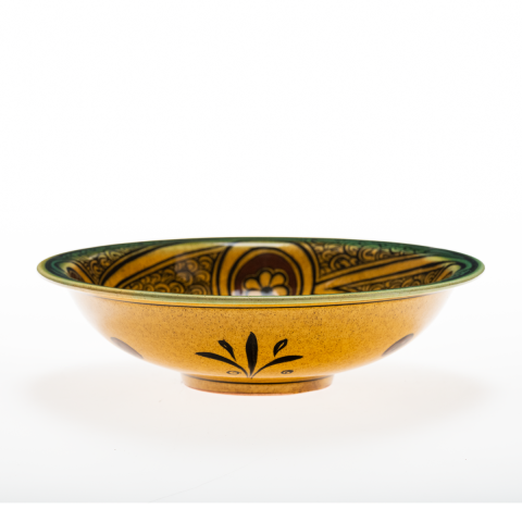 Selçuklu Figüratif Salyangoz Desenli Tabak (23cm)