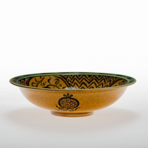 Selçuklu Uyarlaması Nar Desenli Tabak (23cm)