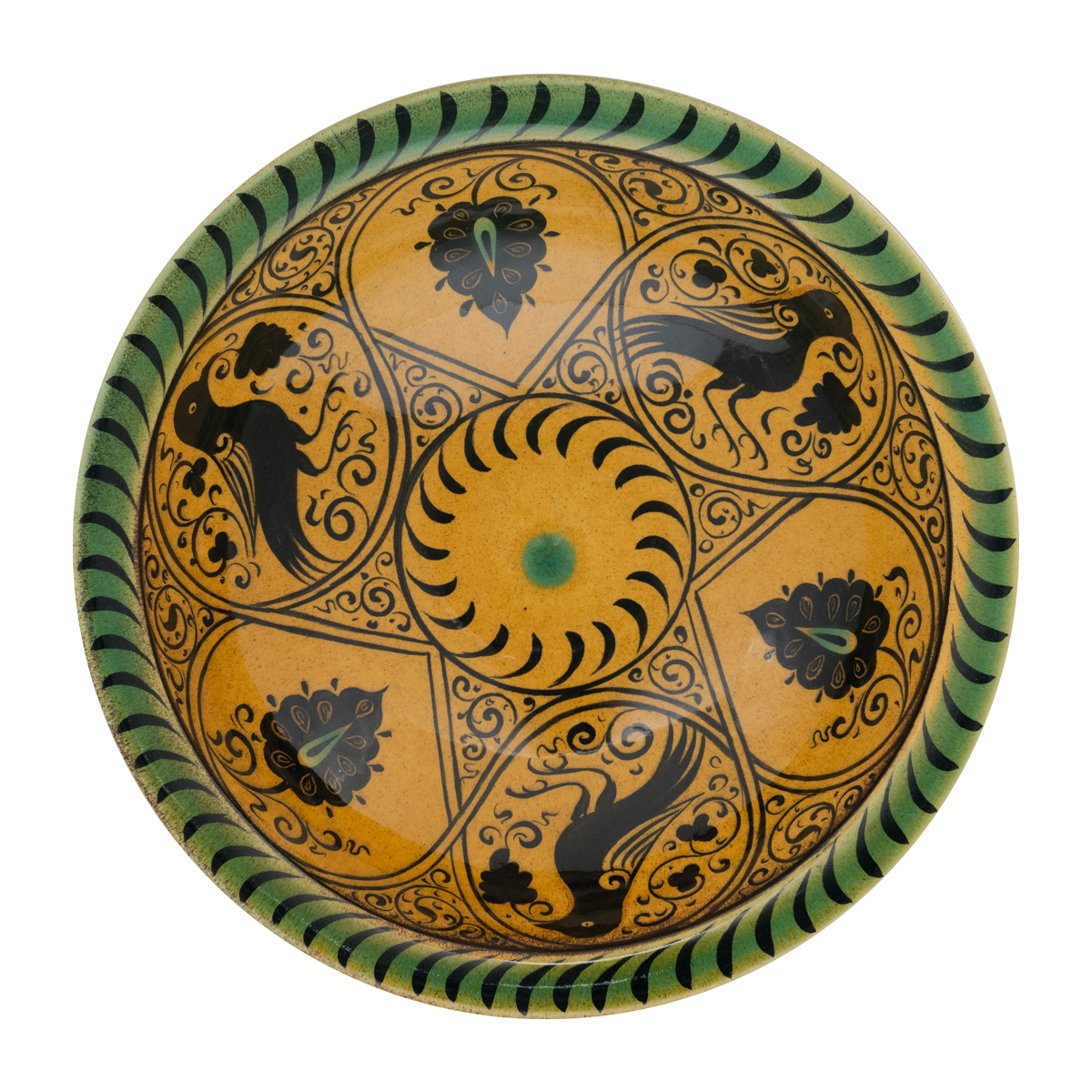 Selçuklu Stilize Kartal Motifli Tabak (23cm)