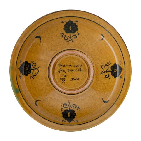 Selçuklu Stilize Kartal Motifli Tabak (23cm)