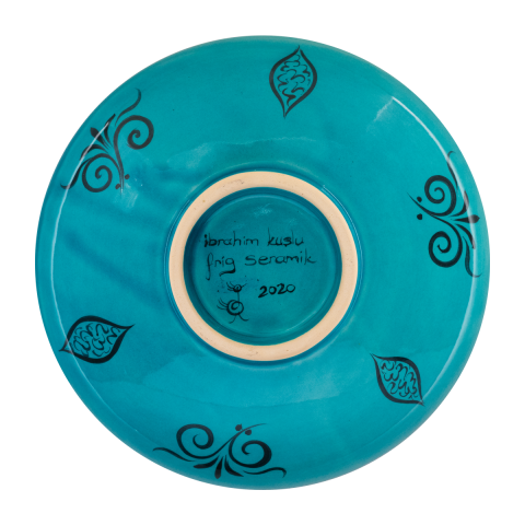 Selçuklu Stilize Doğa Motifli Tabak (19cm)