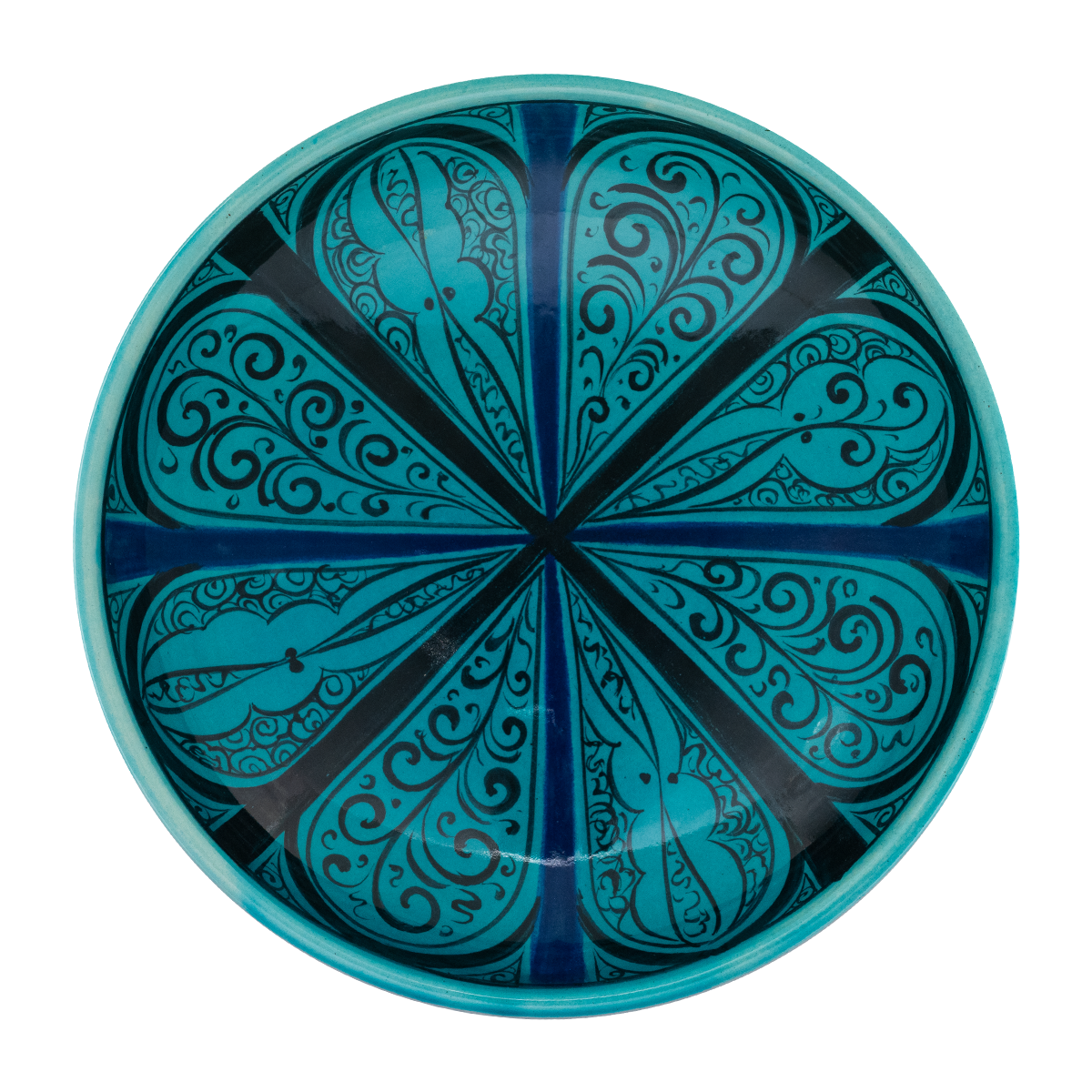 Selçuklu Stilize Doğa Motifli Tabak (19cm)