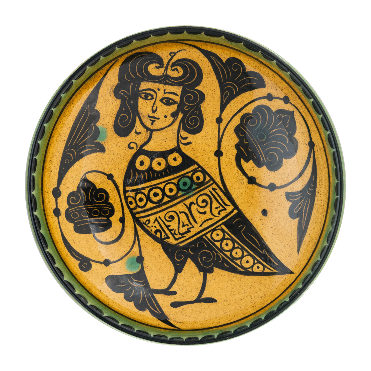 Selçuklu Sren Motifli Tabak (19cm)