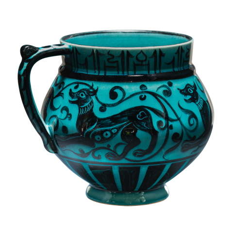 Selçuklu Stilize Hayvan Figürlü Maşrapa