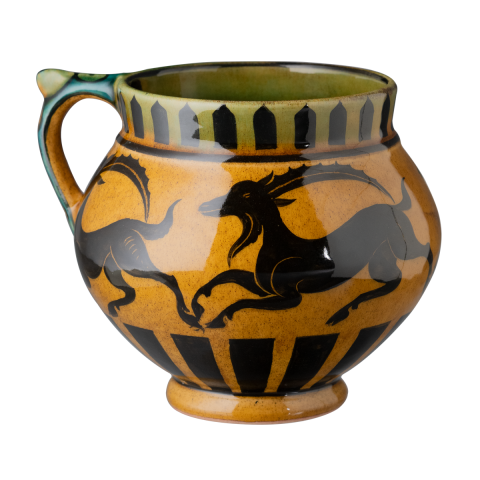 Selçuklu Keçi Figürlü Sarı Maşrapa