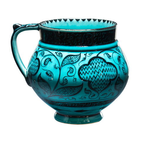 Selçuklu Stilize Çiçek Motifli Maşrapa