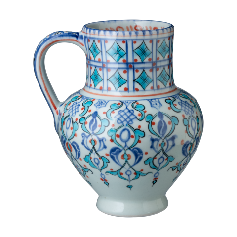 Selçuklu Geometrik ve Doğa Motifli Maşrapa