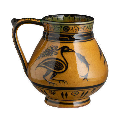 Selçuklu Stilize Balıkçıl Kuş Desenli Maşrapa