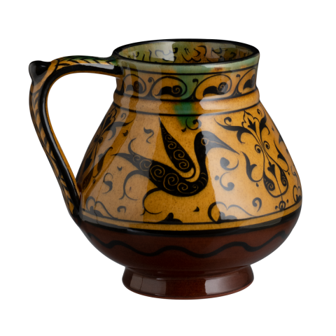 Selçuklu Stilize Kuş ve Doğa Motifli Maşrapa