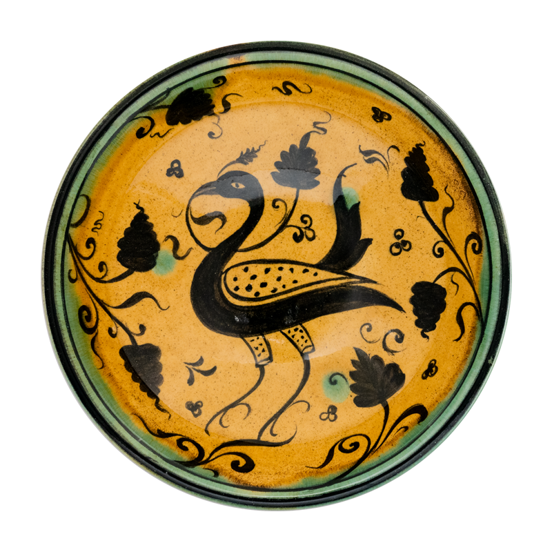 Selçuklu Stilize Kuş Motifli Kase (16cm)