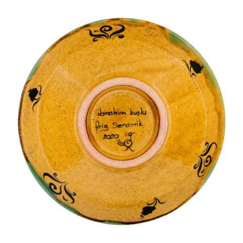 Selçuklu Stilize Kuş Motifli Kase (16cm)