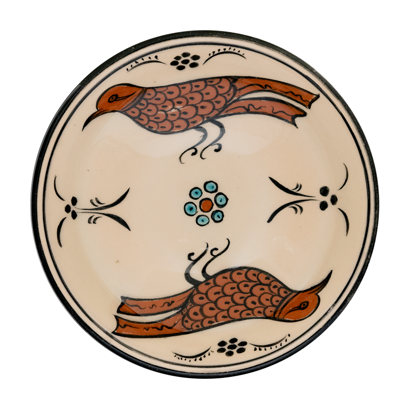 Selçuklu Stilize Kuş Desenli Kase (16cm)