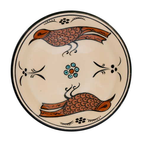 Selçuklu Stilize Kuş Desenli Kase (16cm)